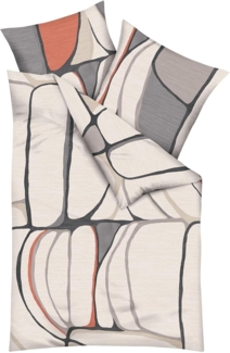 Kaeppel Mako-Satin Bettwäsche Opalith natur | 155x220 cm + 80x80 cm