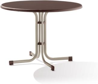 Sieger Boulevard-Klapptisch Boulevard-Klapptisch klappbar, Stahlrohr Champagner 100 x 72 x 100 cm