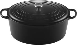 Le Creuset Bräter 'Signature' , Gusseisen , Oval, für alle Herdarten und Induktion geeignet, Schwarz, 40,0 cm