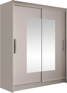 Kleiderschrank Westa III, ohne Beleuchtung, Farbe: Cashmere / Spiegel