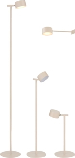 Northpoint LED Stehlampe 3 in 1 LED Akku Leselampe Stehlampe dimmbar Wandleuchte Tischlampe