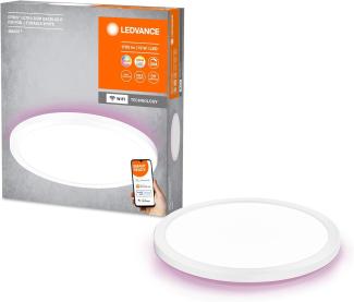 LEDVANCE SMART+ ORBIS WiFi-Panelleuchte, weiß, 19W, 1790lm, 235mm, regulierbares Weißlicht (2700K-6500K), Rahmen mit RGB-Farblicht, dimmbar, steuerbar per App, kompatibel mit Amazon, Google und Co.