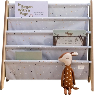 3 Sprouts - Bücherregal Terrazzo Light Gray, recycled