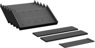 Container-Einrichtungs-Set für Metall-Schubfächer, Schwarz