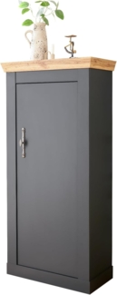 Kommode Ribera in grau und Eiche Wotan Landhaus 72 x 146 cm