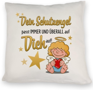 speecheese Dekokissen Schutzengel Kissen mit Spruch