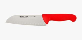 Arcos 290622 Santoku Messer, Acier_inoxydable, Rot, 180 mm