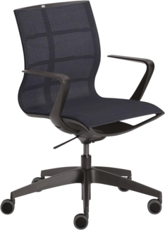 Sedus Stoll Sedus se:joy, Netz-Sitz, Netz-Rückenlehne, Schwarz, Schwarz, Polyester, Polyester