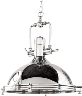 riess-ambiente Hängeleuchte INDUSTRIAL 45cm silber, ohne Leuchtmittel, Wohnzimmer · Metall · Esszimmer · Industrial