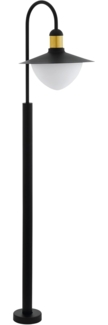 Eglo 97287 Stehleuchte SIRMIONE schwarz, gold weiß L:34cm B:27cm H:120cm IP44