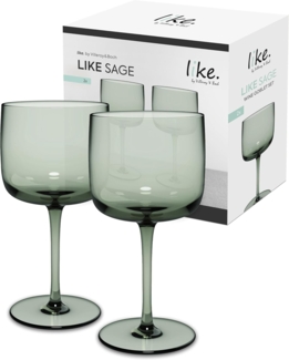 like. by Villeroy & Boch Like Glass Weinkelch 270 ml 2er Set Sage - DS