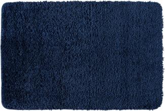 WENKO Badteppich Belize Marine Blue 60 x 90 cm, Mikrofaser