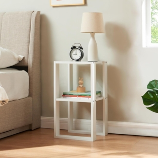 Beistelltisch Thyholm 55x30x30 cm Weiß [en. casa]