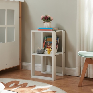 Beistelltisch Thyholm 55x30x30 cm Weiß [en. casa]