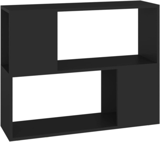 vidaXL TV-Schrank Schwarz 80x24x63 cm Holzwerkstoff 809117
