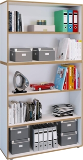 VCM Büroregal & Bücherregal Salia 920797 Weiß B. 100 x H. 183 x T. 33 cm