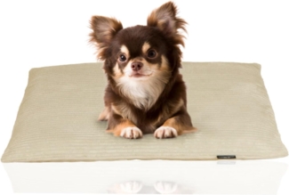 Rohrschneider Tierkissen Weiches Hundebett mit waschbarem Bezug Hundekissen aus Cord Premium