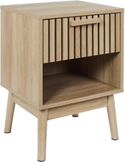 HOME DECO FACTORY Nachttisch Klaus, braun, 40 x 55 x 35 cm