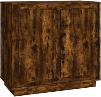 vidaXL Sideboard Räuchereiche 80x34x75 cm Holzwerkstoff 819889