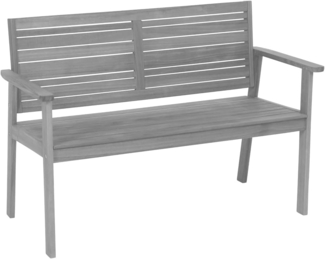 Avilia outdoorbank, Akazie, grau, 120 x 83 x 58 cm