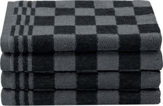 ZOLLNER Geschirrtuch, (Set, 4-tlg), 50x50 cm, 100% Baumwolle, vom Hotelwäschespezialisten