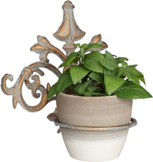 relaxdays Blumentopf 2 x Wand Blumenhalter Barock