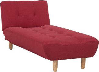 Chaiselongue Polsterbezug rot verstellbar ALSTEN