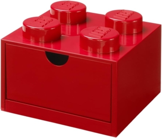 Room Copenhagen 'LEGO Schreibtischschublade' Aufbewahrungsbox rot