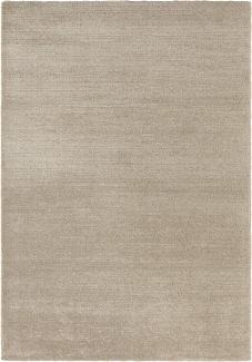 Kurzflor Teppich Loos Beige Braun - 120x170x1,4cm