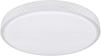 LED Deckenleuchte, Kristalle, Sterneneffekt, dimmbar, D 60 cm