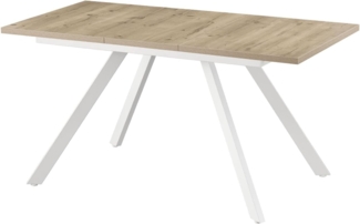 B&D home Esstisch Esstisch SVEN, 4- Fuß Gestell, ausziehbar, 120-160cm, 4-6 Personen