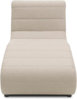 DOMO. collection Outdoor Sofa Borkum, Longchair wetterfest, Gartenmöbel, Gartenliege, Liege, Sofa, Gartensofa, Polsterliege 73 x 152 x 80 cm (BxTxH), Taupe