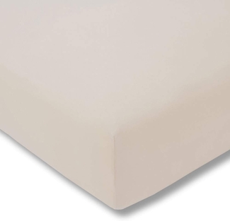 Estella Baumwolle Feinjersey Spannbettlaken 180x200 cm - 200x200 cm Beige