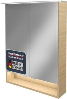 Fackelmann B.STYLE Spiegelschrank, 60 cm breit, Braun