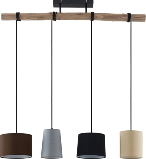 Lindby Hängeleuchte Amilia, Holz IP20, 4 x 60 W