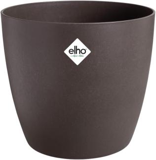 elho The Coffee Collection Rund 16 cm – Blumentopf für den Innenbereich – Hergestellt aus Kaffeesatz und recyceltem Kunststoff - Braun/Espresso Braun