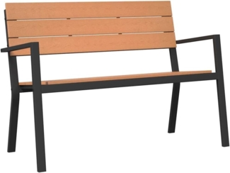 vidaXL Gartenbank Braun 118 x 54 x 77cm Stahl 42001774