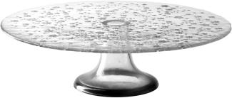Leonardo STELLA Tortenplatte auf Fuß ø 32 cm silber Sterne - A