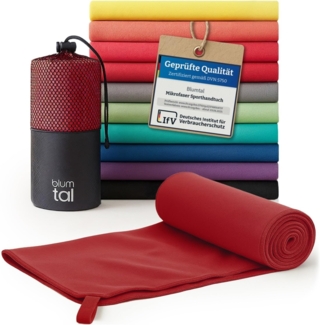Blumtal Sporthandtuch Mikrofaser Handtuch - kompakte Mikrofaser Handtücher, Mikrofaser (inkl. Transporttasche, einzeln oder als Set verfügbar, 1-St), ultra leicht & schnelltrocknend, Reisehandtuch, Strandhandtuch