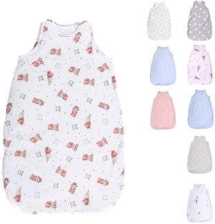 Lorelli Baby-Sommerschlafsack Summer, Länge 80 cm, Breite 42 cm, 100% Baumwolle beige Bär