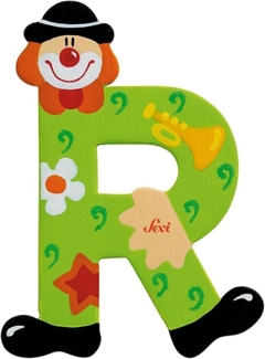Sevi Wooden letter R Clown (81754)
