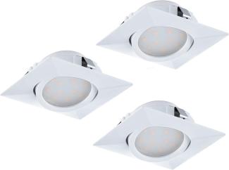Eglo 95844 Hochvolt LED Einbauleuchte PINEDA L: 8,4cm in weiß 3000K schwenkbar