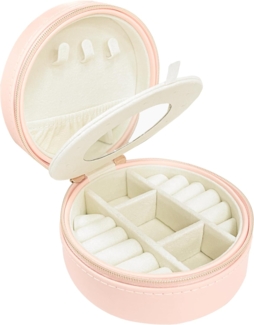 AdelDream Schmuckkasten Mini-Schmuckkästchen, Schmuckorganizer für Ringe Ohrringe Halsketten Armbänder