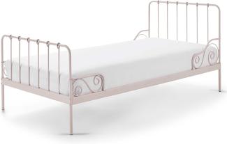 Metallbett Alice Liegefläche 90x200 cm rosa