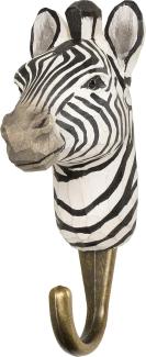 Wildlife Garden Skulptur Kleiderhaken DecoHook Zebra