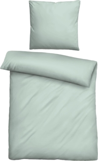 biberna Tencel Bettwäsche 0470500 UNI, salbei, 1x 135x200 cm + 1x 80x80 cm
