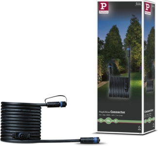 Paulmann No. 93927 Plug&Shine Connector IP68 5m Schwarz zwei Anschlüsse