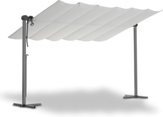 2. Wahl WAVED Standmarkise 3,5x2,5 m Faltpavillon neig- & verstellbar