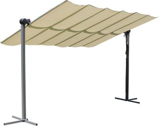 2. Wahl WAVED Standmarkise 3,5x2,5m Faltpavillon neig- & verstellbar