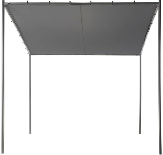 Pavillon VIMINO Metall 282 cm 294 cm Dunkelgrau